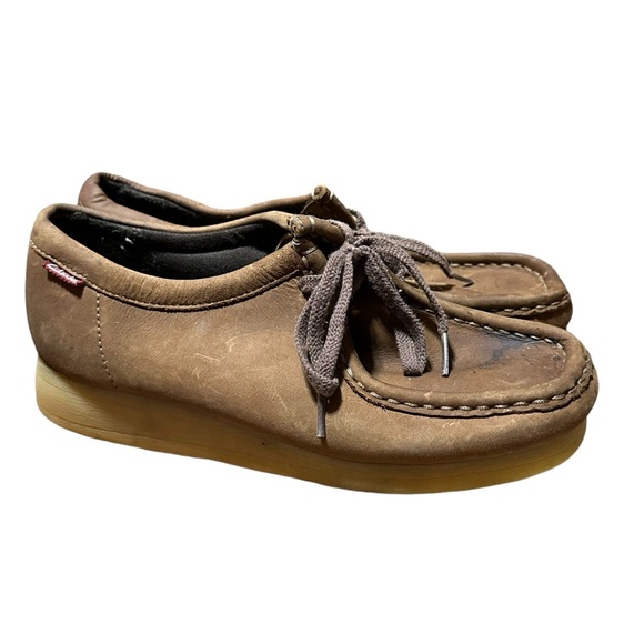 Clarks Wallabee Shoes Womens 6 M Padmora Oxford Moccasins 60499 Brown Leather - Picture 4 of 8